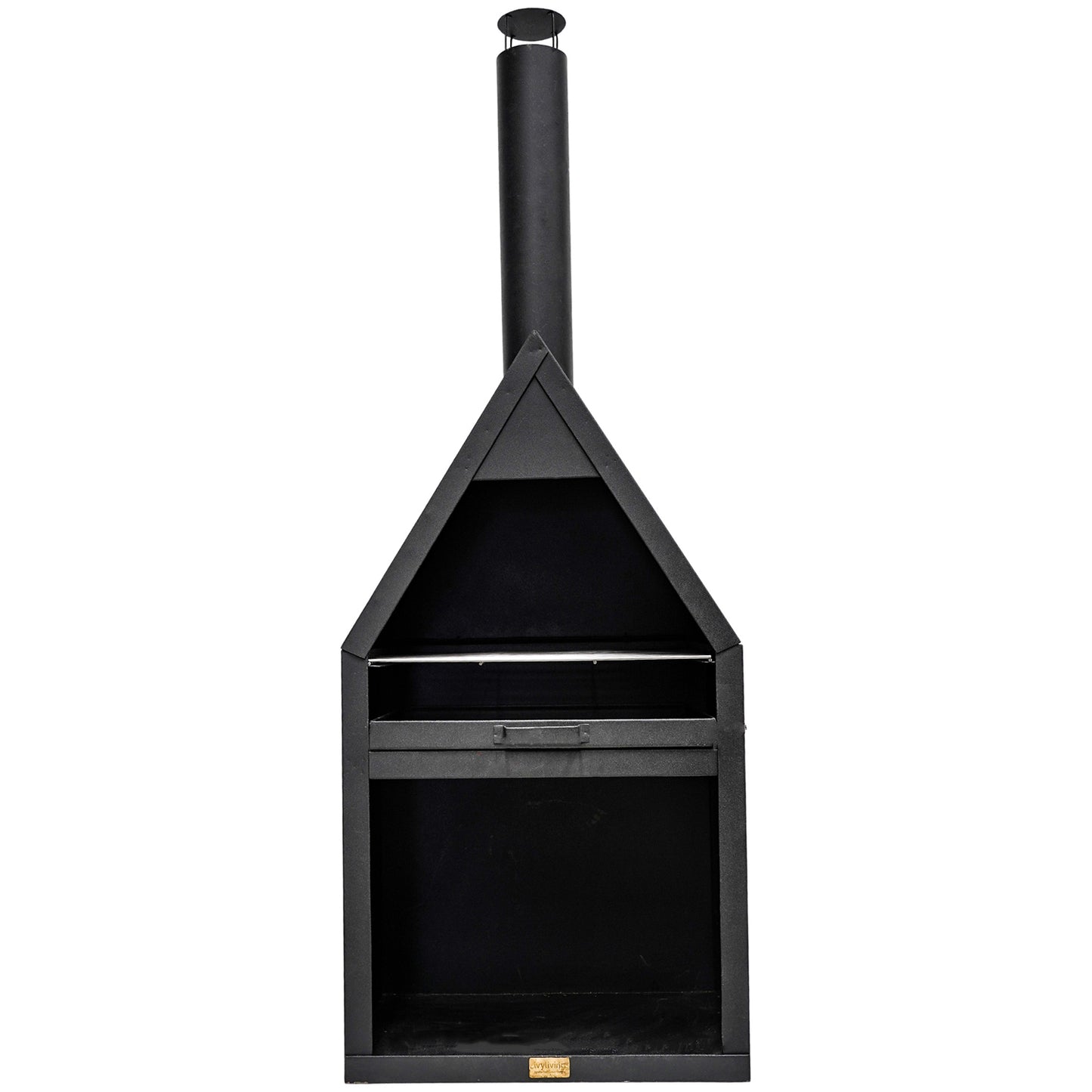 Henley Black Fireplace with Grill by Ivyline