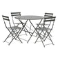 Rive Droite Bistro Outdoor Set Large Carbon Steel by Garden Trading