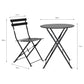Rive Droite Bistro Outdoor Set Small Carbon Steel by Garden Trading