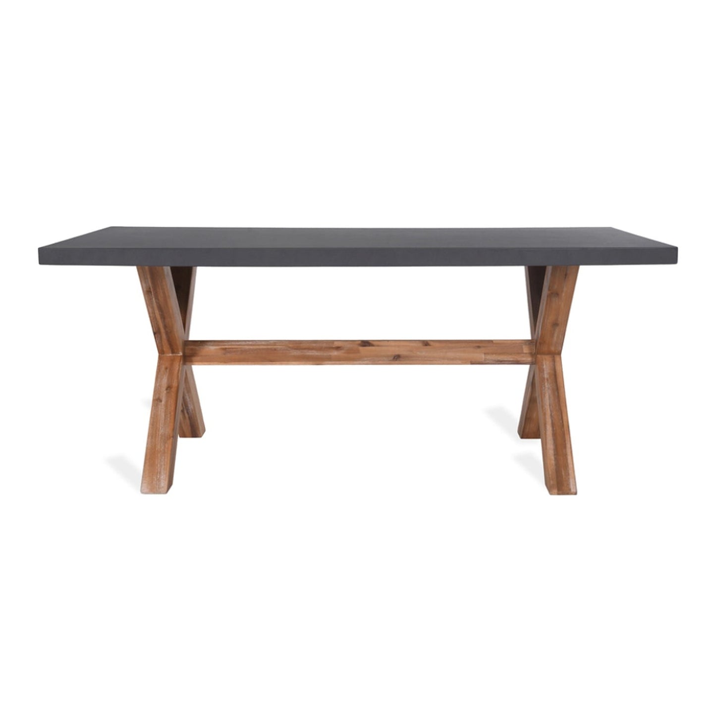 Burford Outdoor Table Small Grey Polystone by Garden Trading