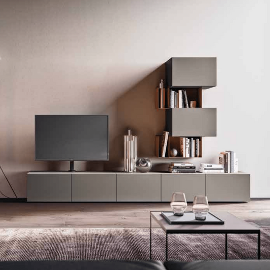 Day-12 TV media unit with combination storage by Orme - myitalianliving