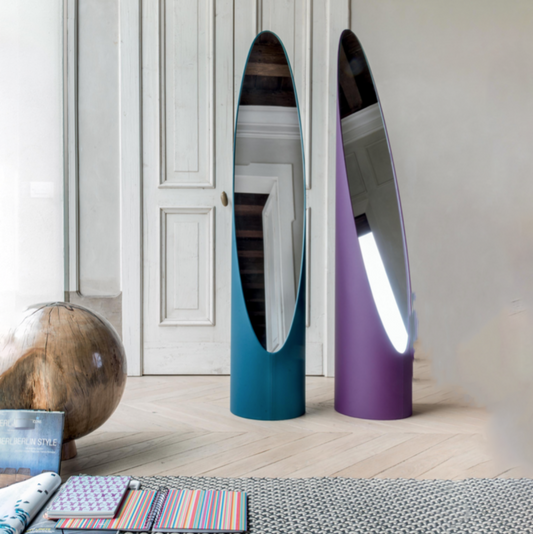 Kolonaky Mirror Structure in Leather by Tonin Casa