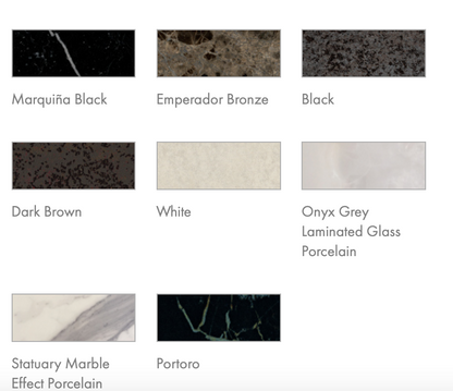 Arpa Console Table White Glass Top by Tonin Casa