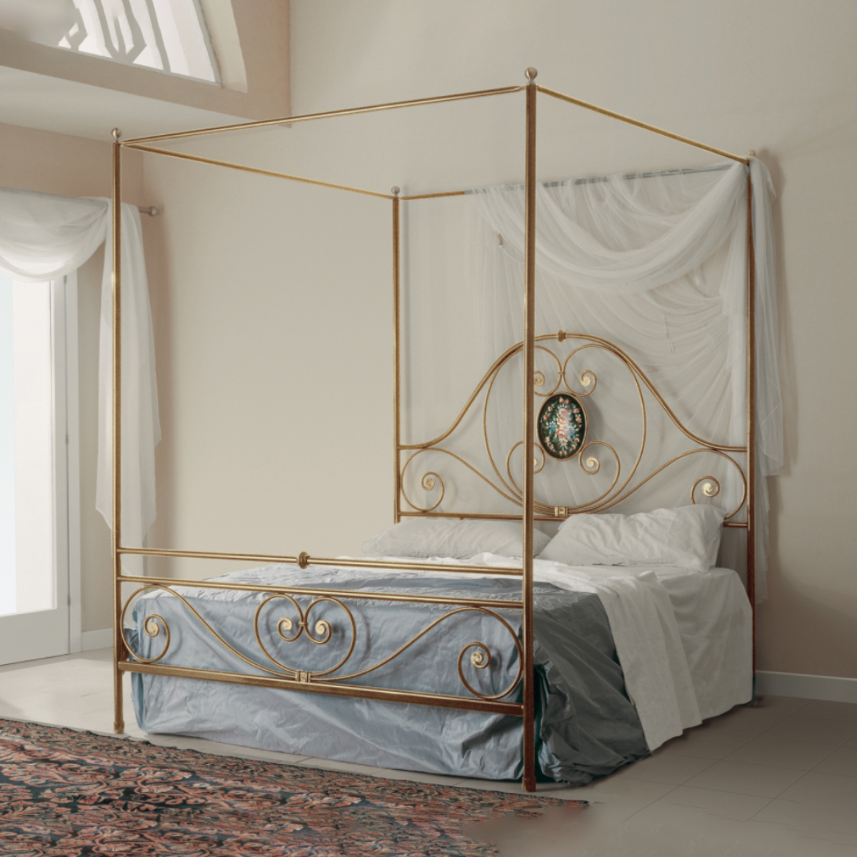 Elisabetta Wrought Iron Bed by Tonin Casa