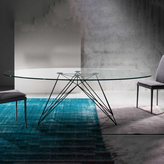 Pegaso Glass Table by Riflessi Lab