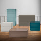 Slim 2 drawer bedside cabinet by Dall'Agnese