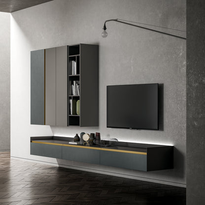  Slim Up 05 Composition TV Media Unit by Dall'Agnese
