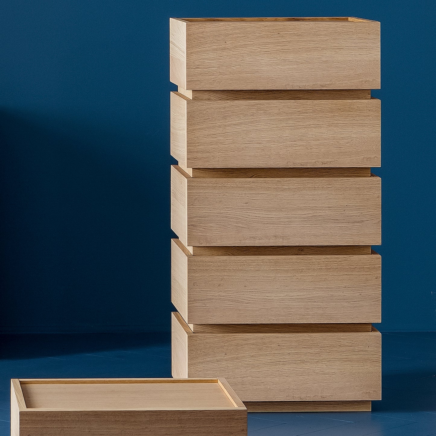 Super 6 drawer tallboy with inserts by Dall'Agnese