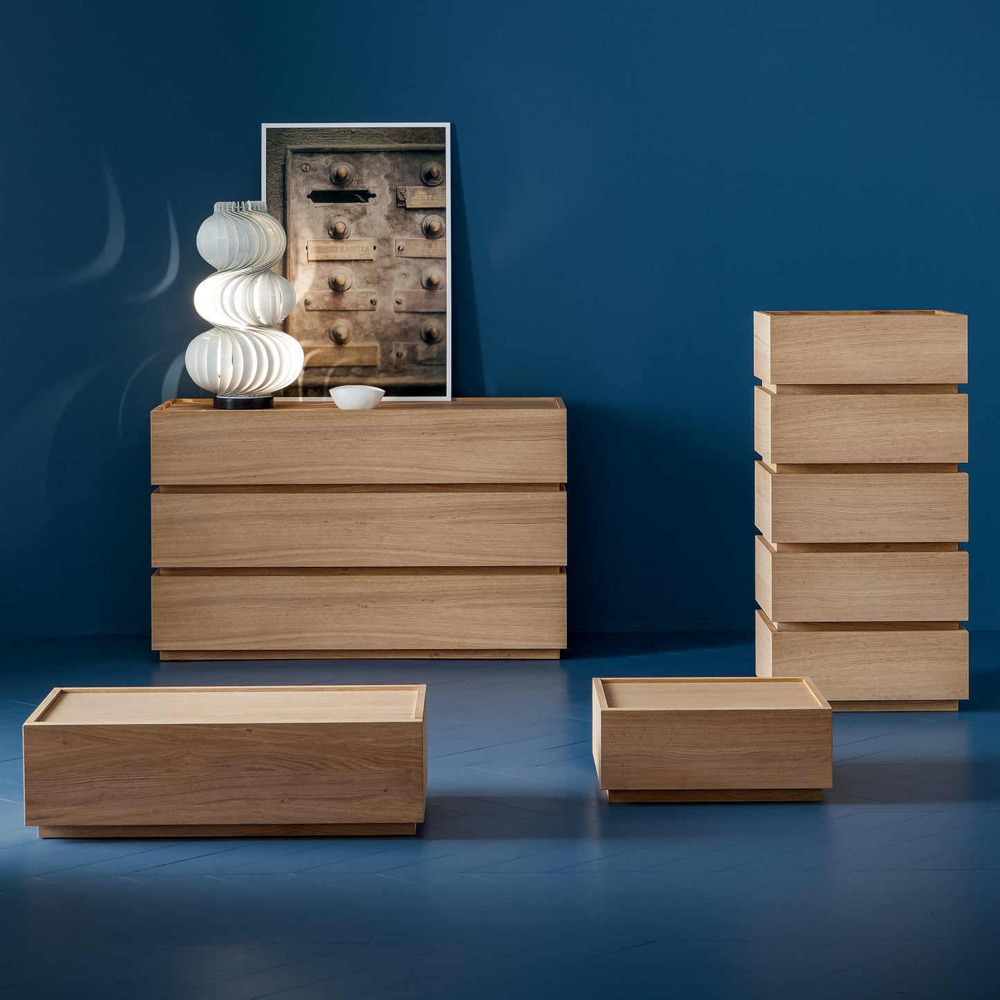 Super chest of 3 drawers with inserts by Dall'Agnese