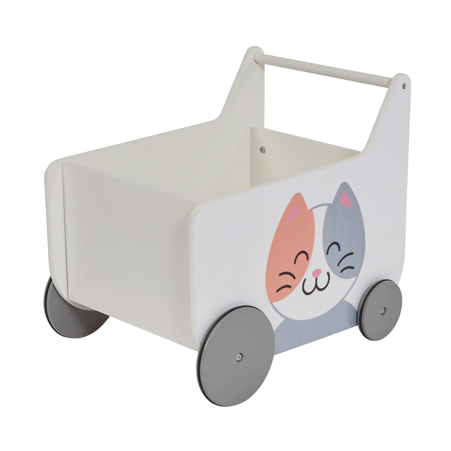 Toddler Wooden Cat and Dog Push Along Walker by Liberty House Toys