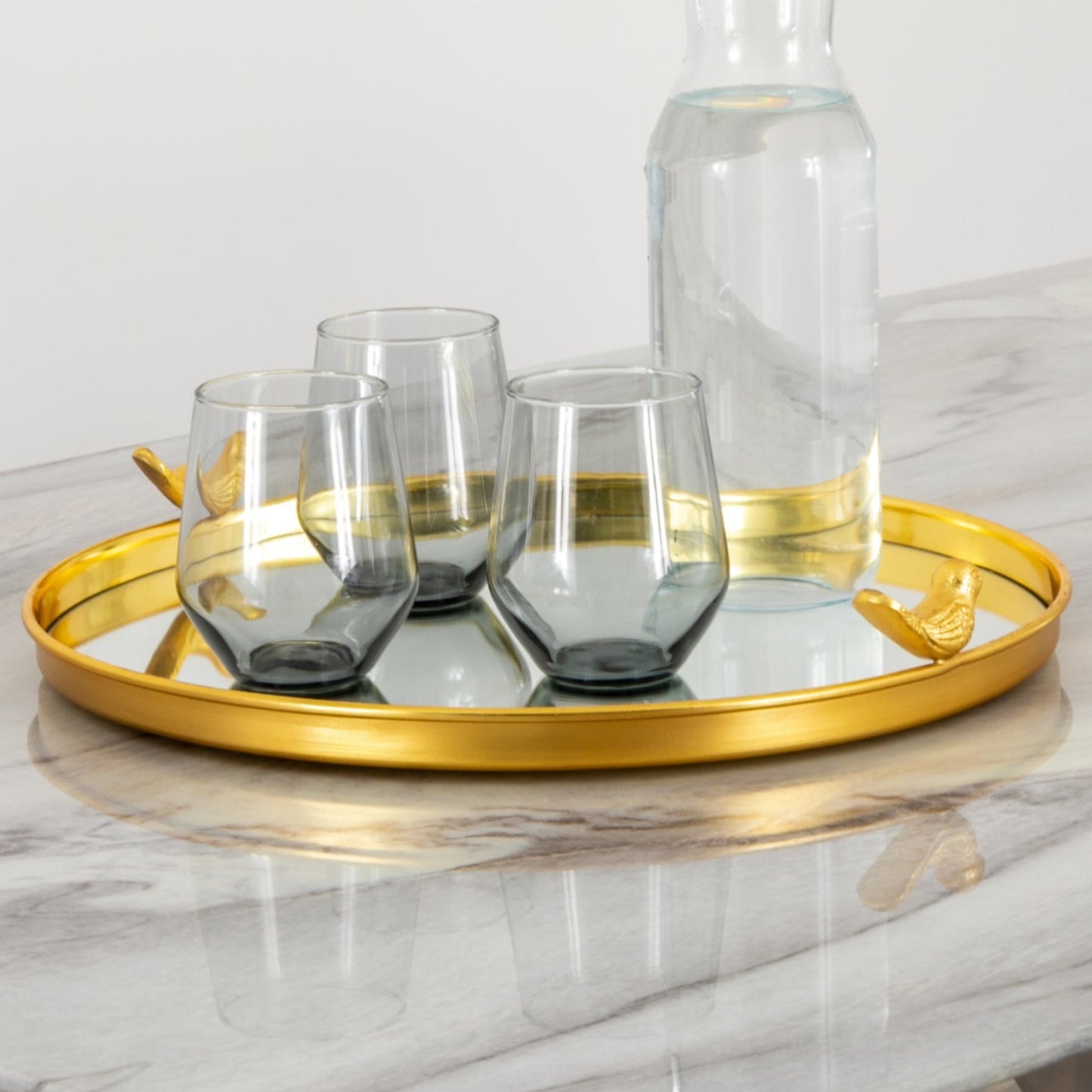 Bird mirror styling tray by Native