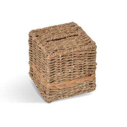 Square Bayford Natural Woven Tissue Holder Box