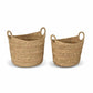 Set of 2 Bilberry Woven Boat Basket