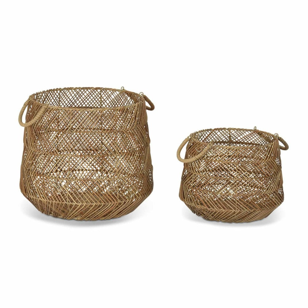 Set of 2 Hinton Woven Basket