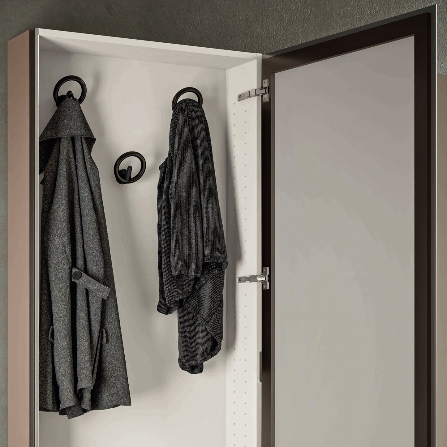 Welcome glass door shoe storage & coat rack by Birex