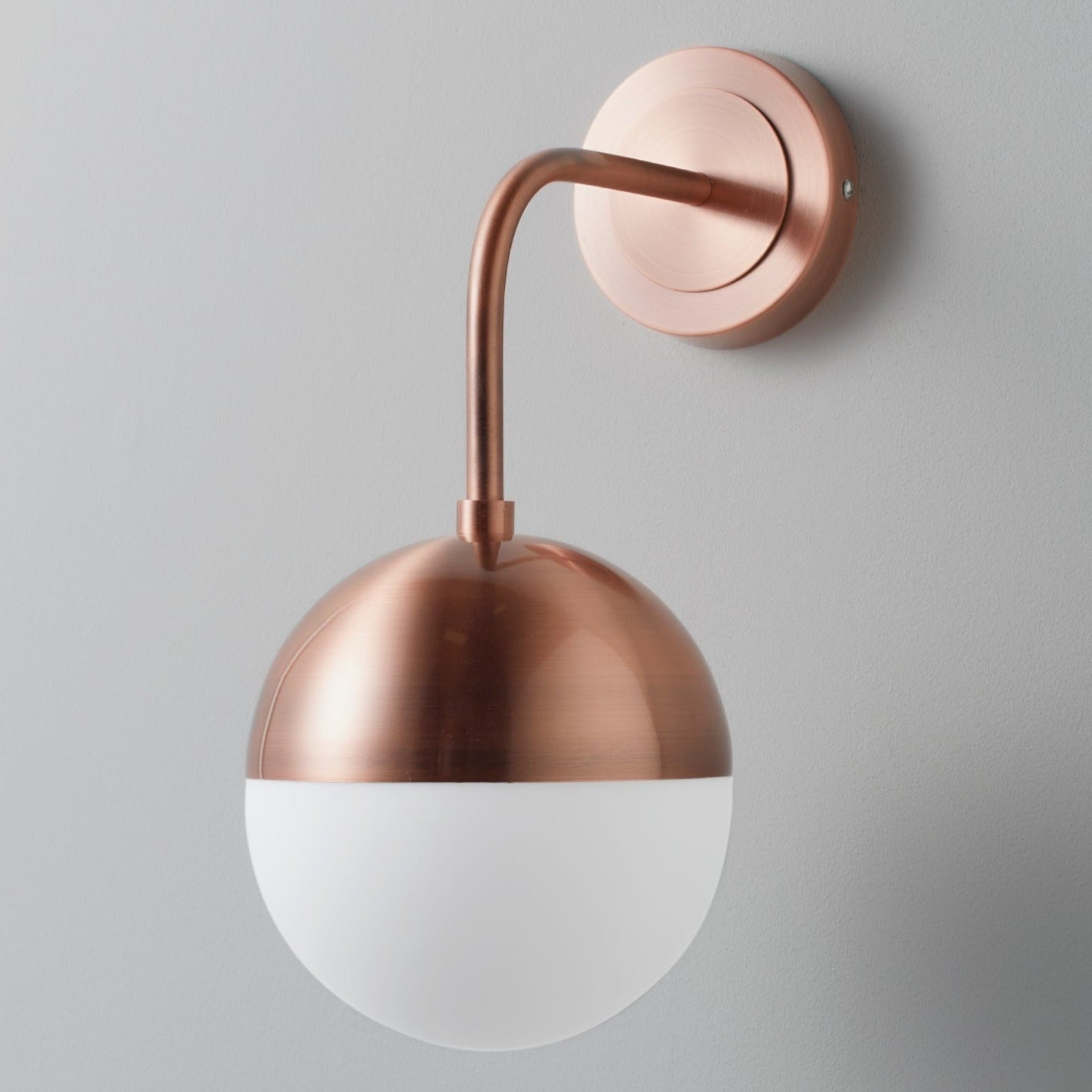 Mayfair rose gold wall lamp by Native