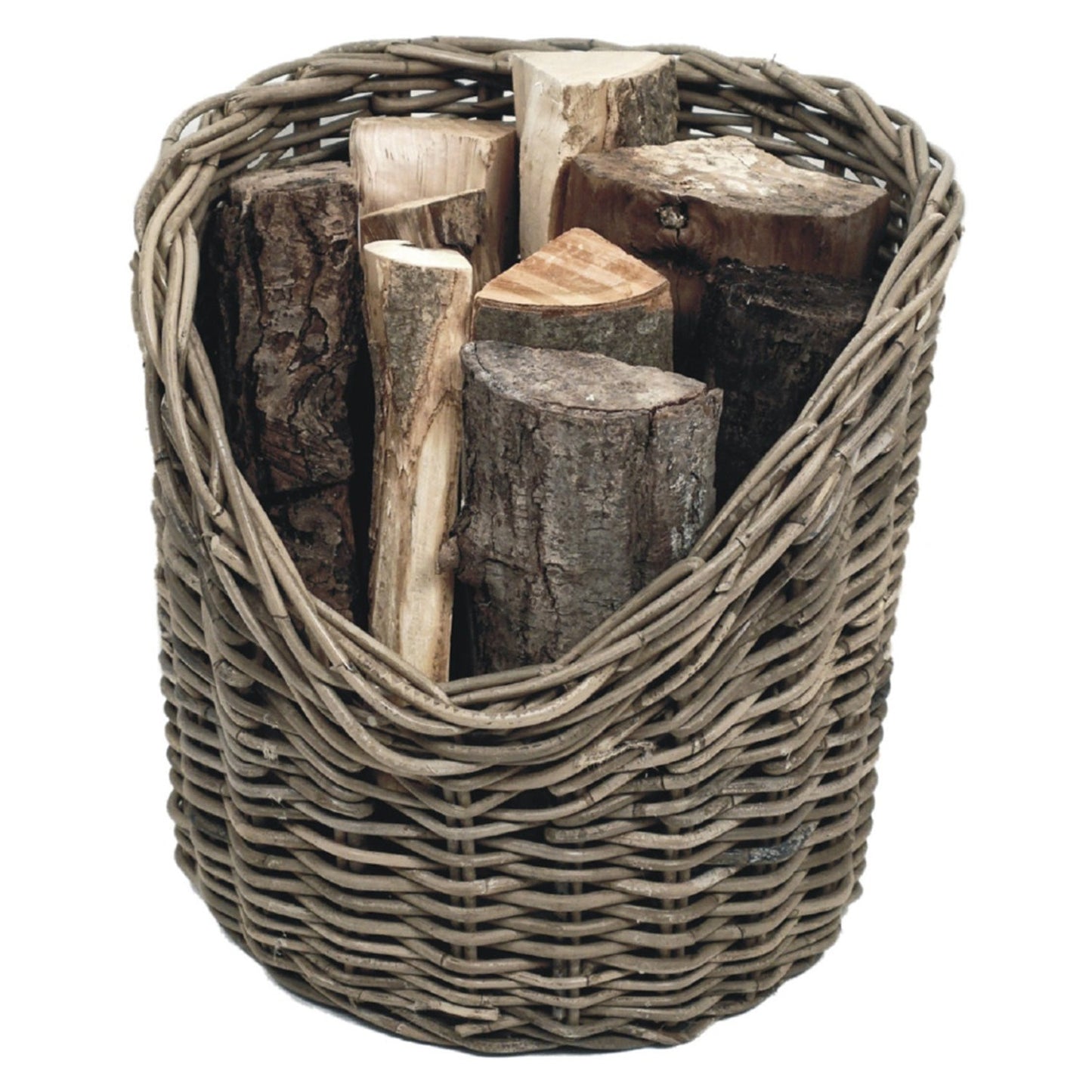 Wicker Log Basket Round by Ivyline