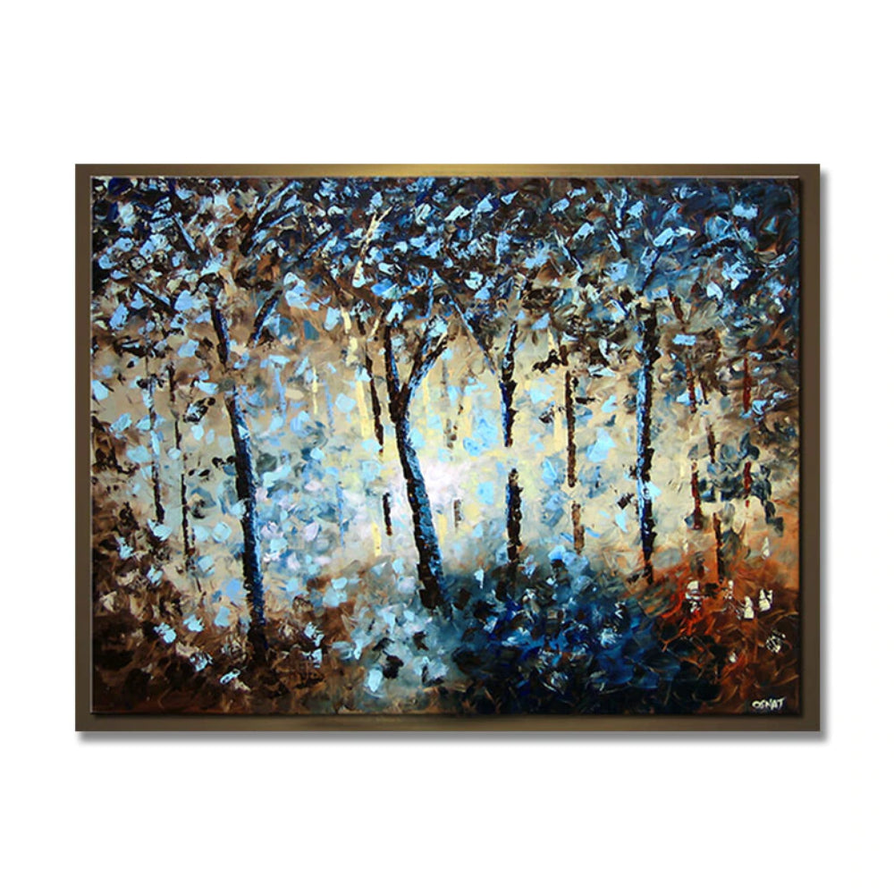 Abstract landscape wall art thick oil hand painted canvas