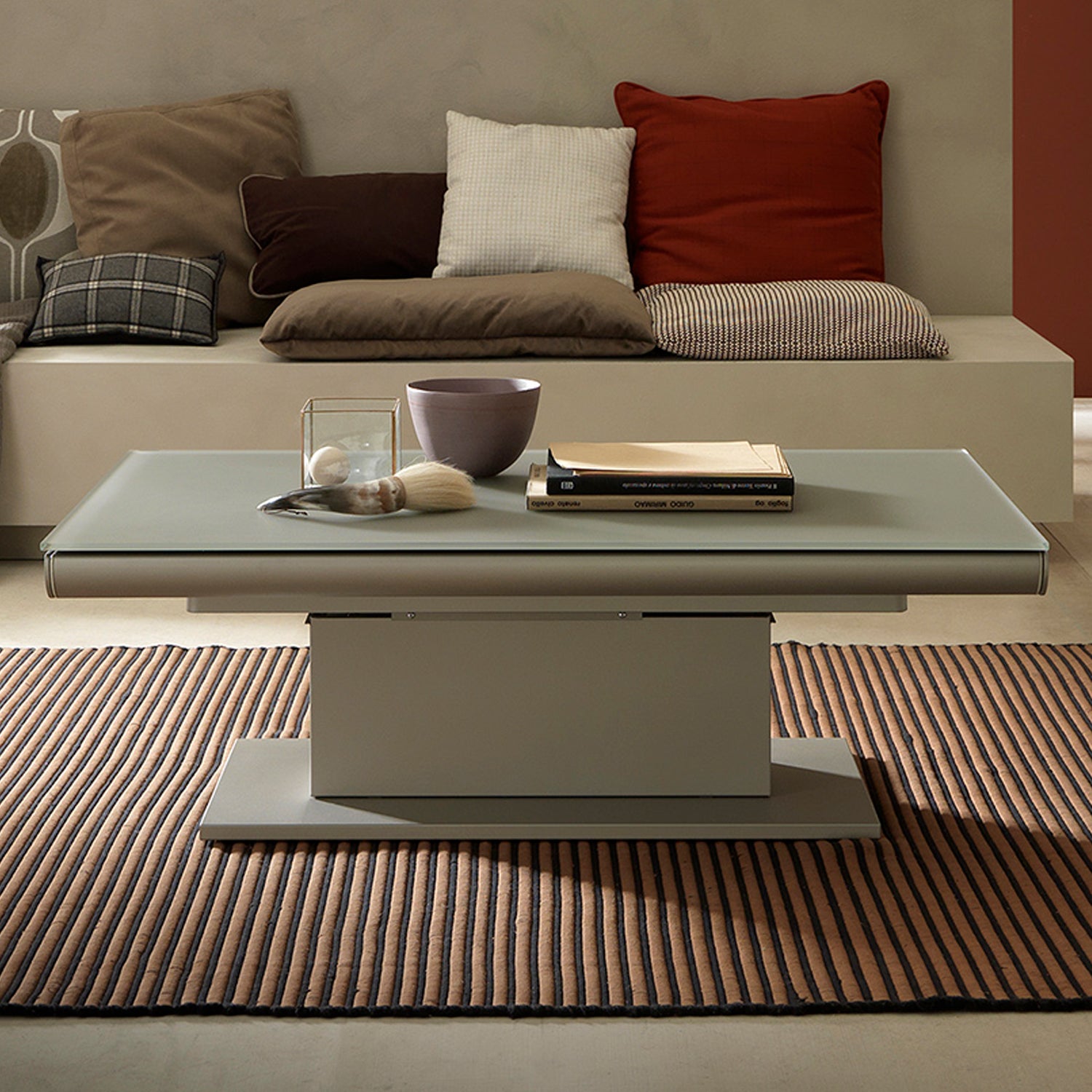 Ares Glass Transforming Coffee Table by Altacom