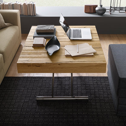 Altacom Tavoletto convertible table showing opening mechanism from coffee table toward bed configuration