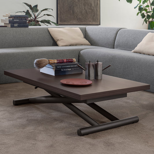 Altacom Universe convertible coffee table in compact low position in modern living room