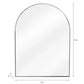 Arched Mirror in Black by Garden Trading - Iron