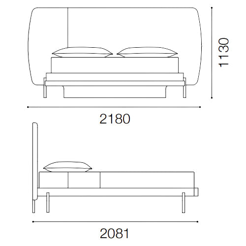 Bali upholstered online platform bed