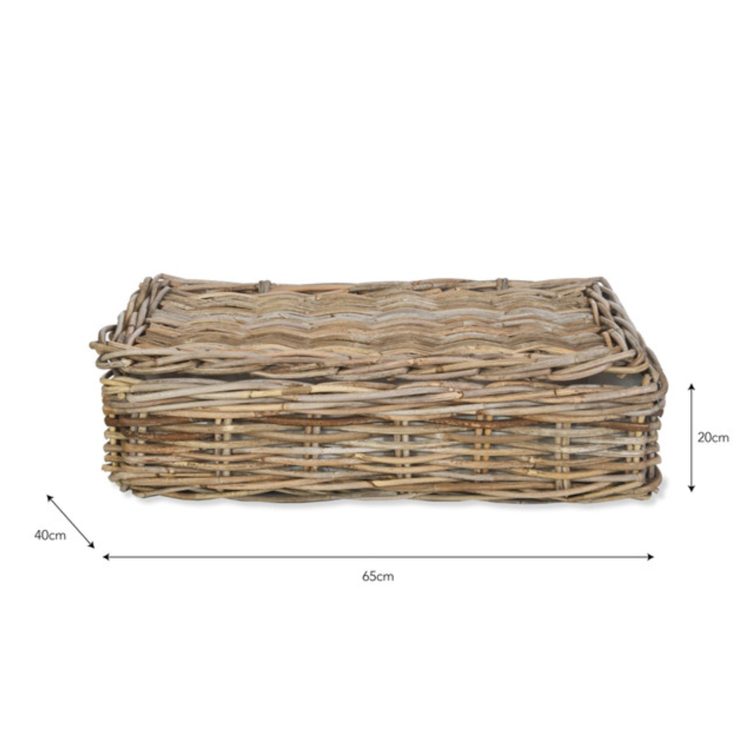 Bembridge Basket Medium with Lid by Garden Trading - Rattan