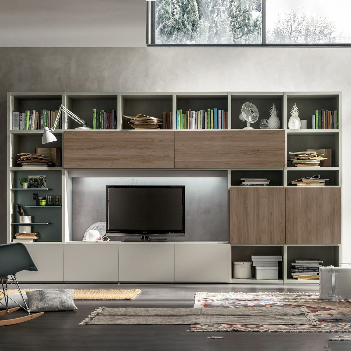 Bookcase with Doors Composition Integra GS103