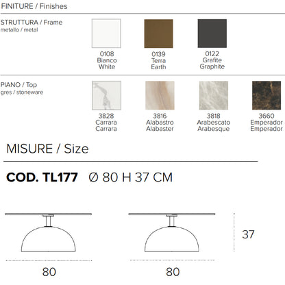 Bullet Round Coffee Table by Target Point