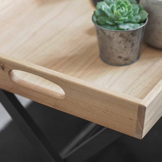 Butlers Side Table in Carbon by Garden Trading - Oak