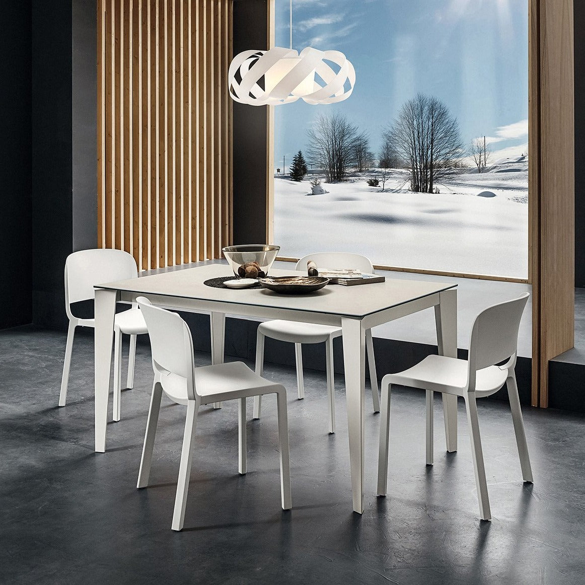 Carlo fixed or extending dining table by La Primavera - myitalianliving