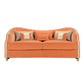 Cleio Orange 2-Seater Velvet Sofa by Domingo Salotti