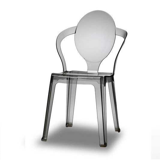 King translucent stacking dining chair