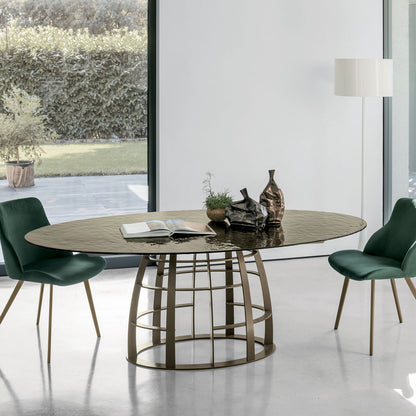 Cosmos Non-Extendable Glass Table by Target Point