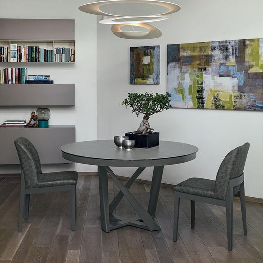 Cronos round modern extending dining table by Target Point