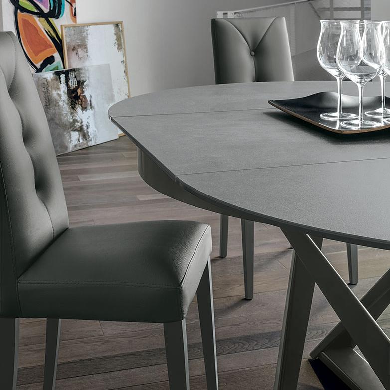 Cronos round modern extending dining table by Target Point