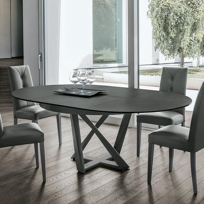 Cronos round modern extending dining table by Target Point