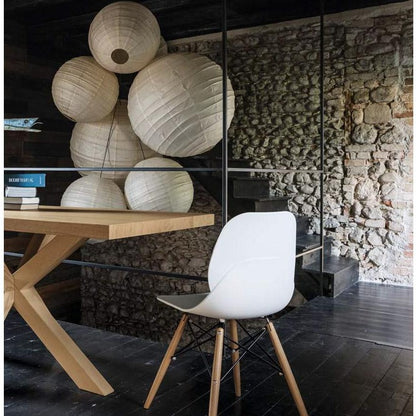 Caligola wood Eiffel legs by Dall'Agnese