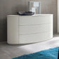 Christal elegant oval chest of 3 drawers