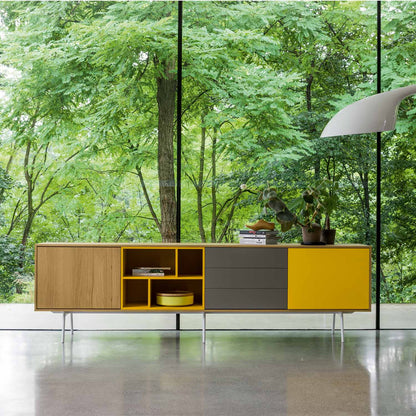 Contemporary long sideboard Wooden Modern