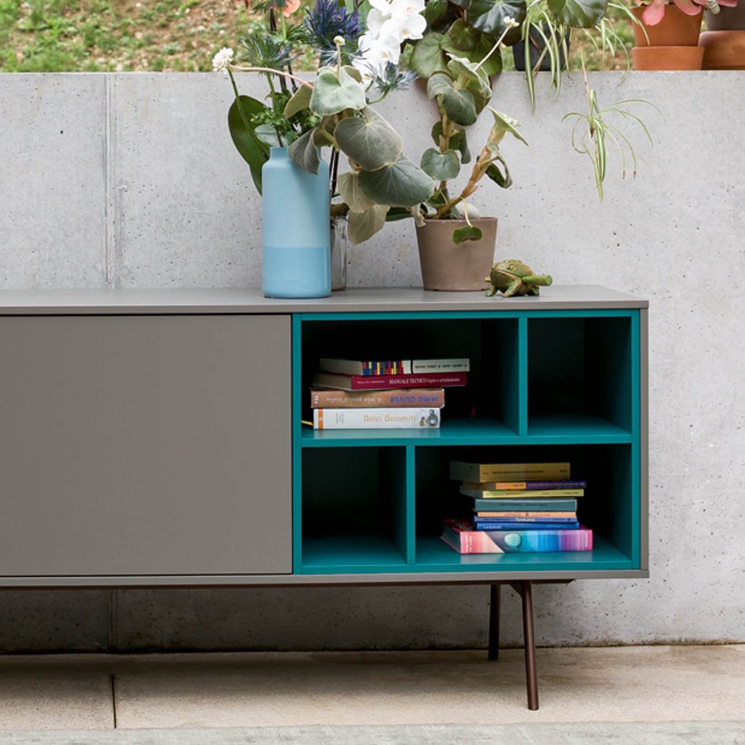 Code modern small sideboard with open element by Dall'Agnese