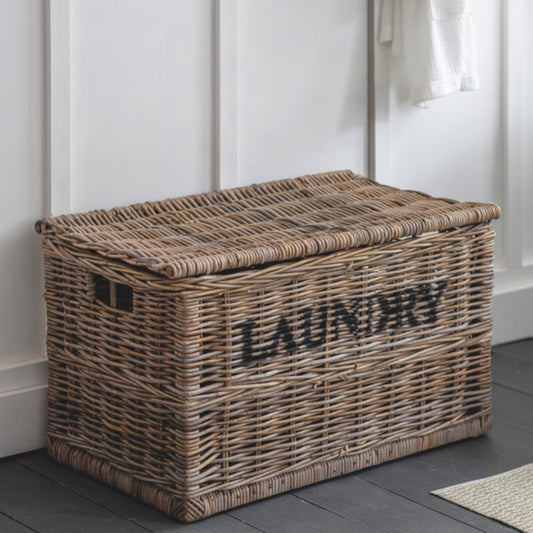 Dark and Lights Laundry Chest by Garden Trading - Rattan