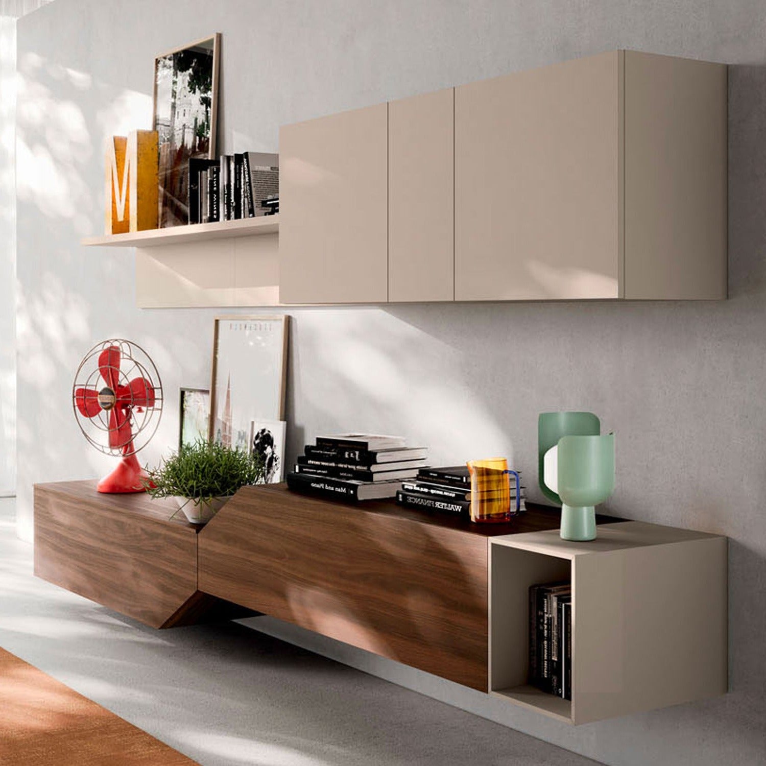 Light Day 12 geometric design wall unit by Orme Design