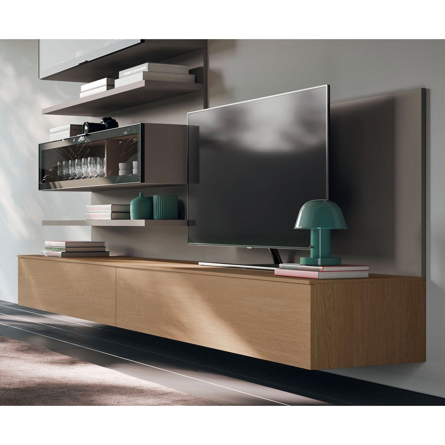 Light Day 16 Tv media unit with boiserie by Orme Design