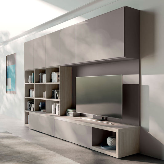 Light Day 23 TV media unit with storage by Orme Design