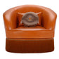 Dione Large Red Leather Armchair by Domingo Salotti