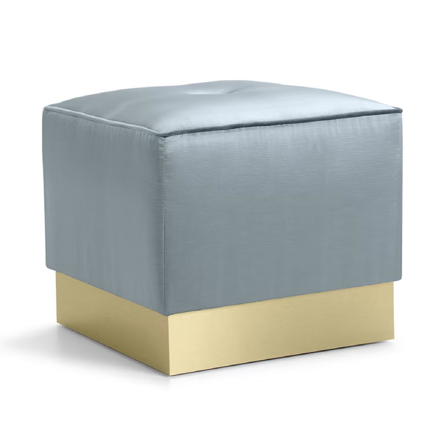 Eos Square Azure Pouf by Domingo Salotti