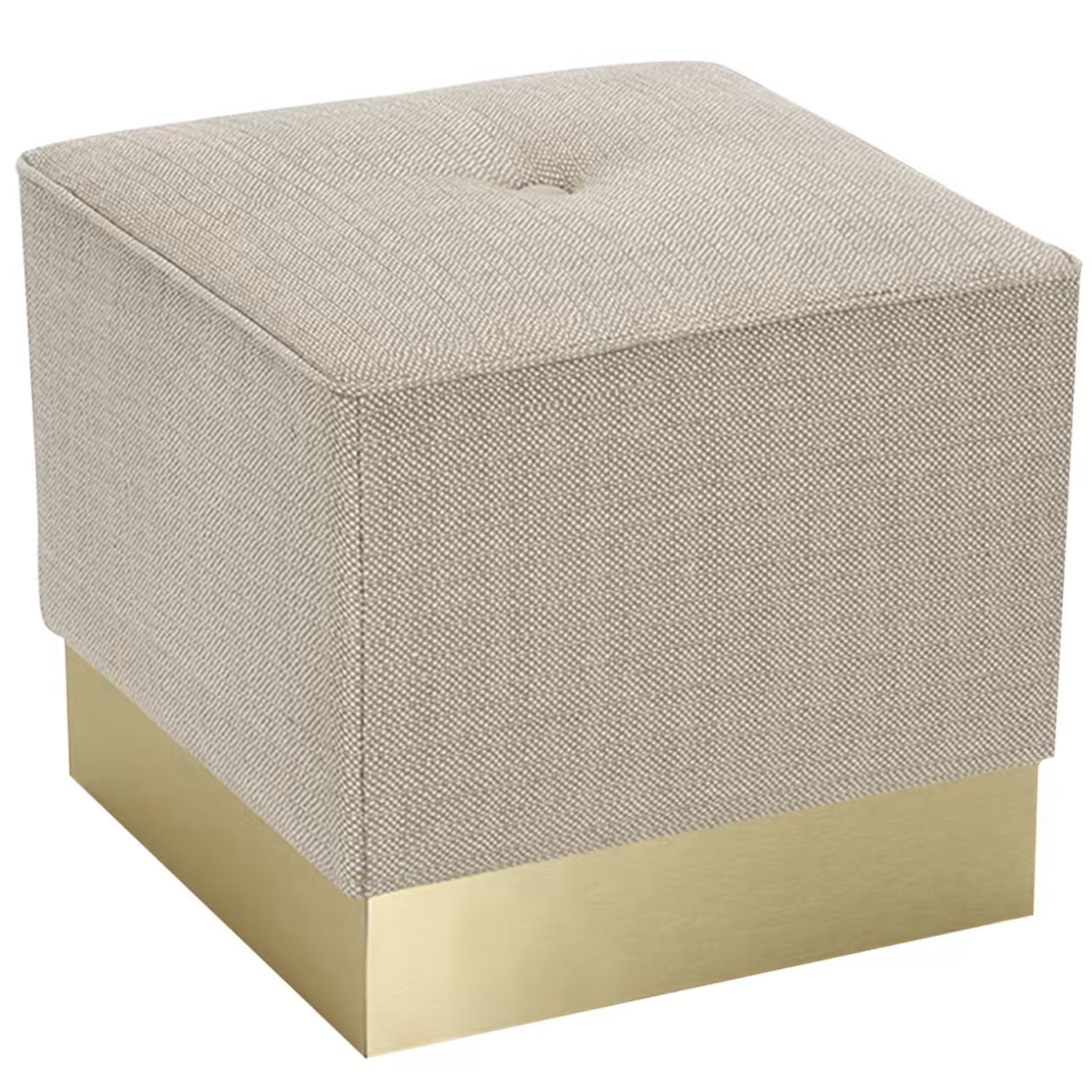 Eos Square Beige Pouf by Domingo Salotti