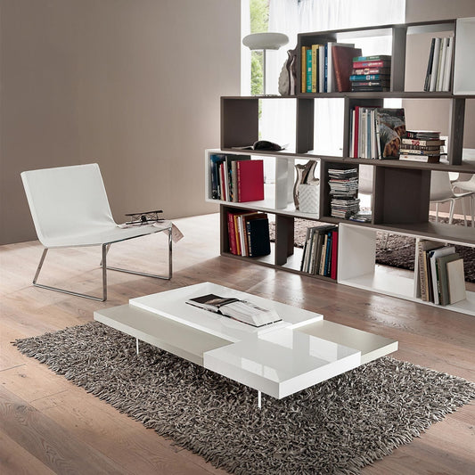 Erica lacquered wooden coffee table by La Primavera - myitalianliving
